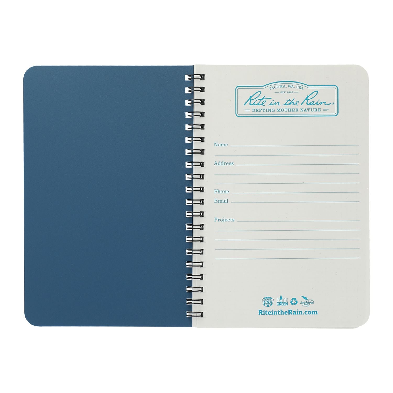 4.6” x 7” Rite in the Rain Side Spiral Notebook