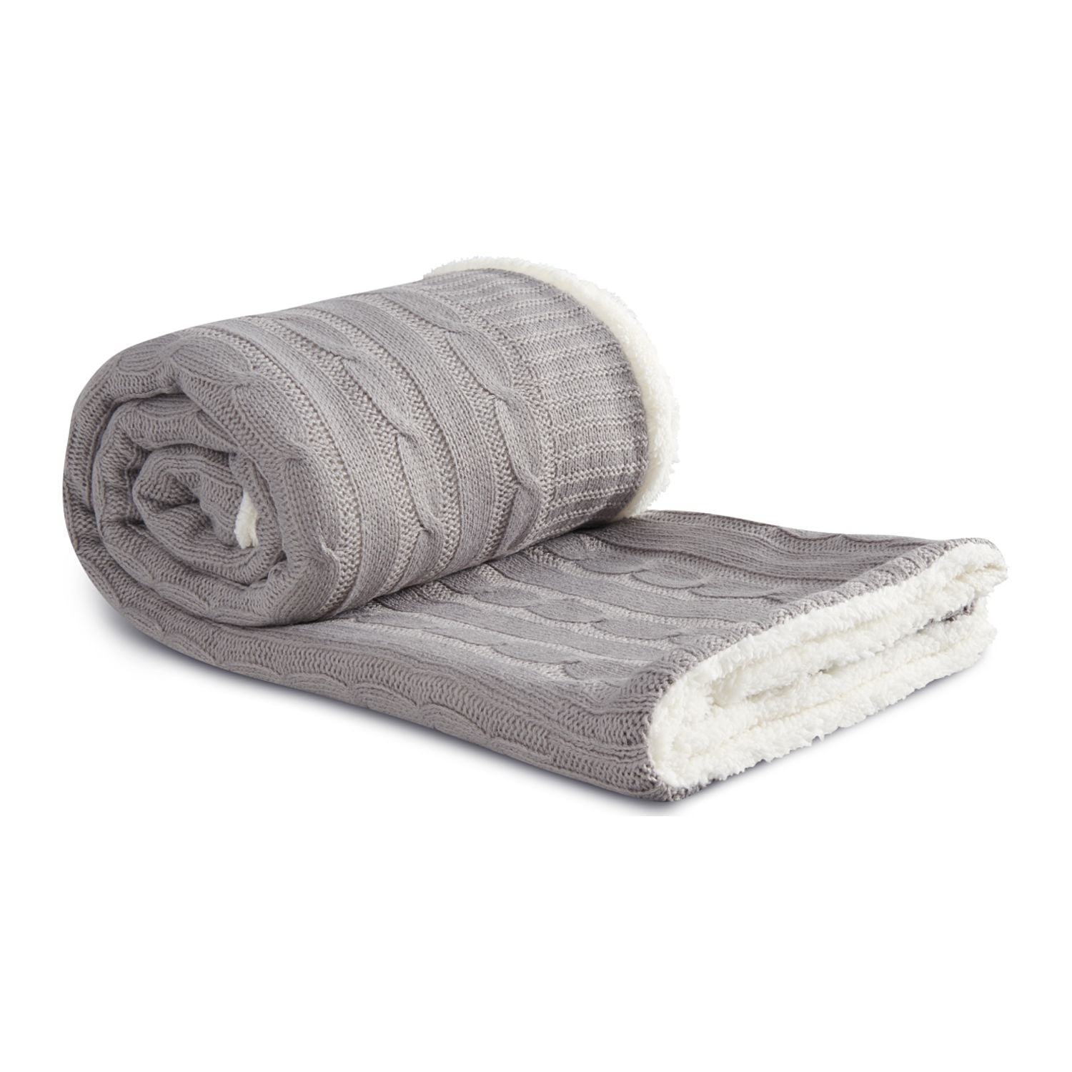 Field & Co.® Cable Knit Sherpa Blanket