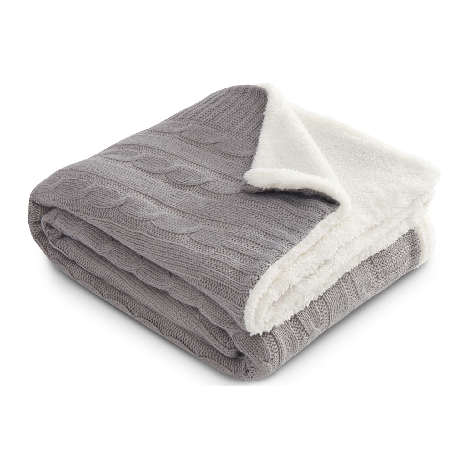 Field & Co.® Cable Knit Sherpa Blanket