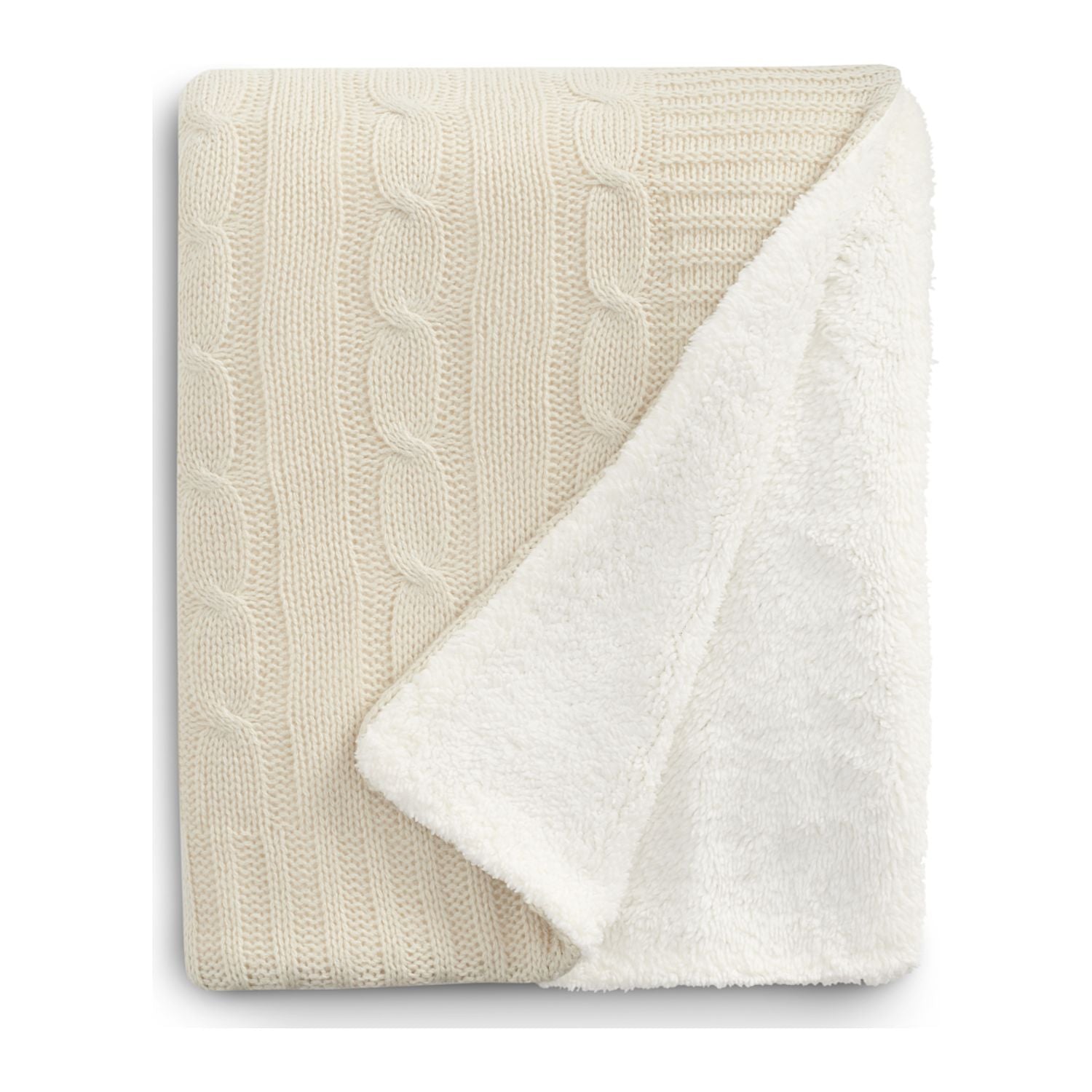 Field & Co.® Cable Knit Sherpa Blanket