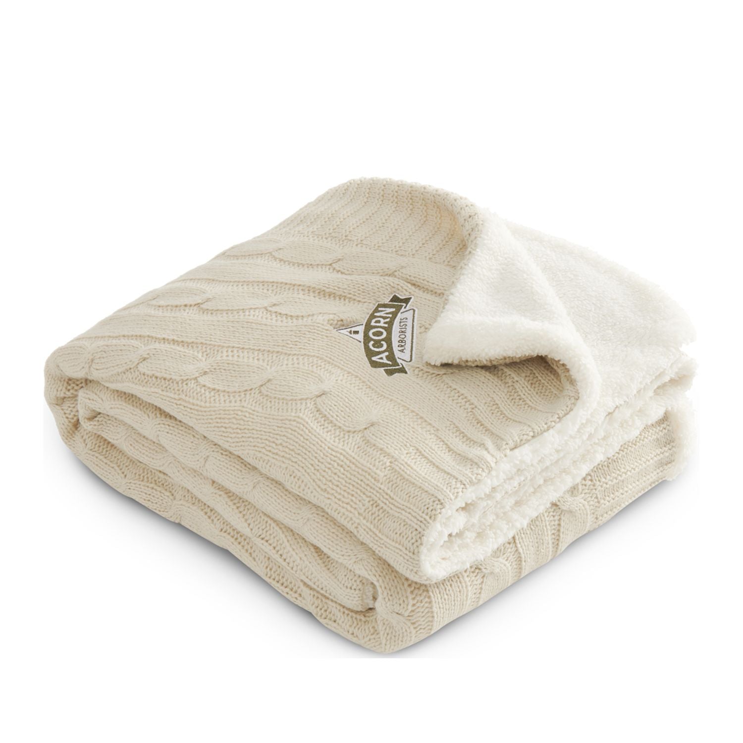 Field & Co.® Cable Knit Sherpa Blanket