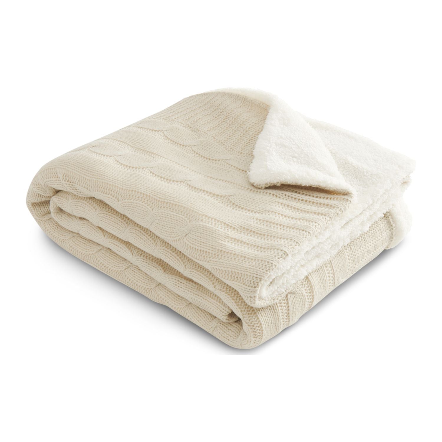 Field & Co.® Cable Knit Sherpa Blanket