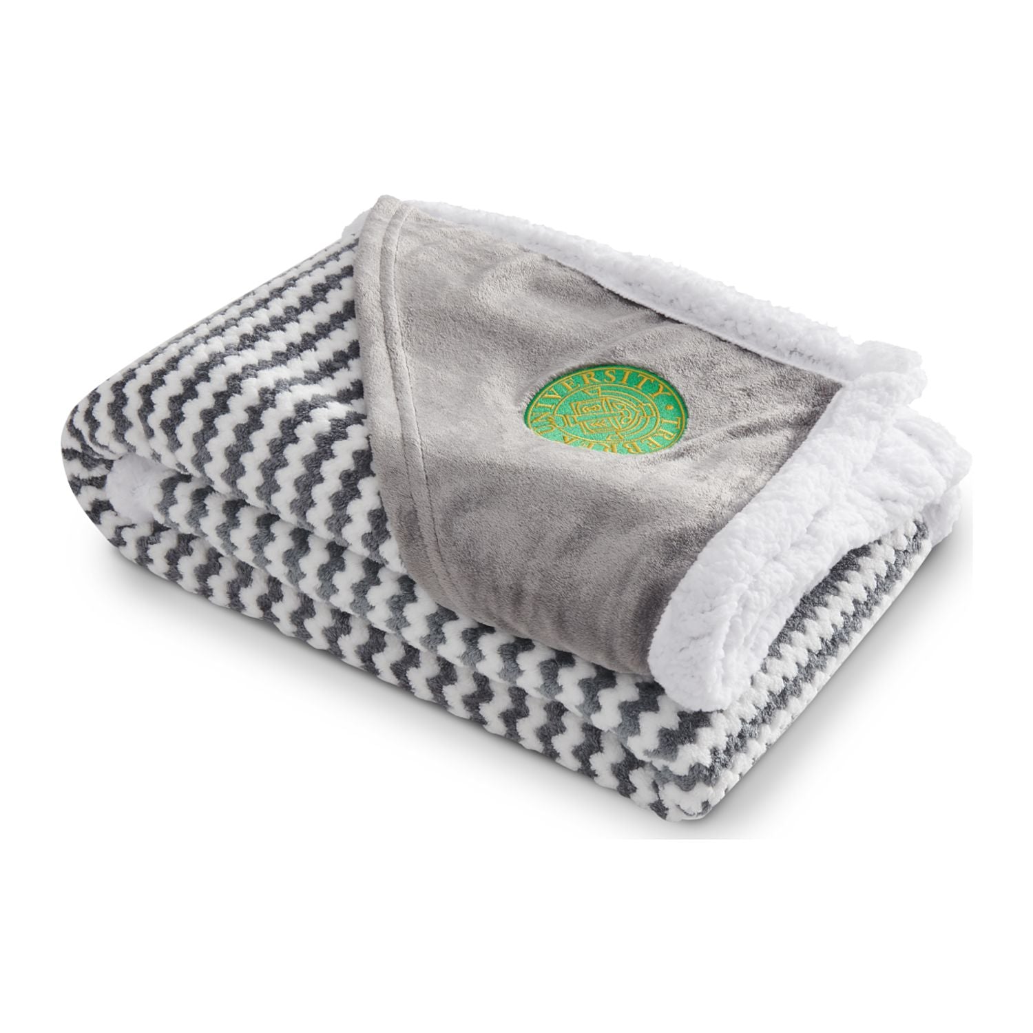 Field & Co.® Chevron Striped Sherpa Blanket