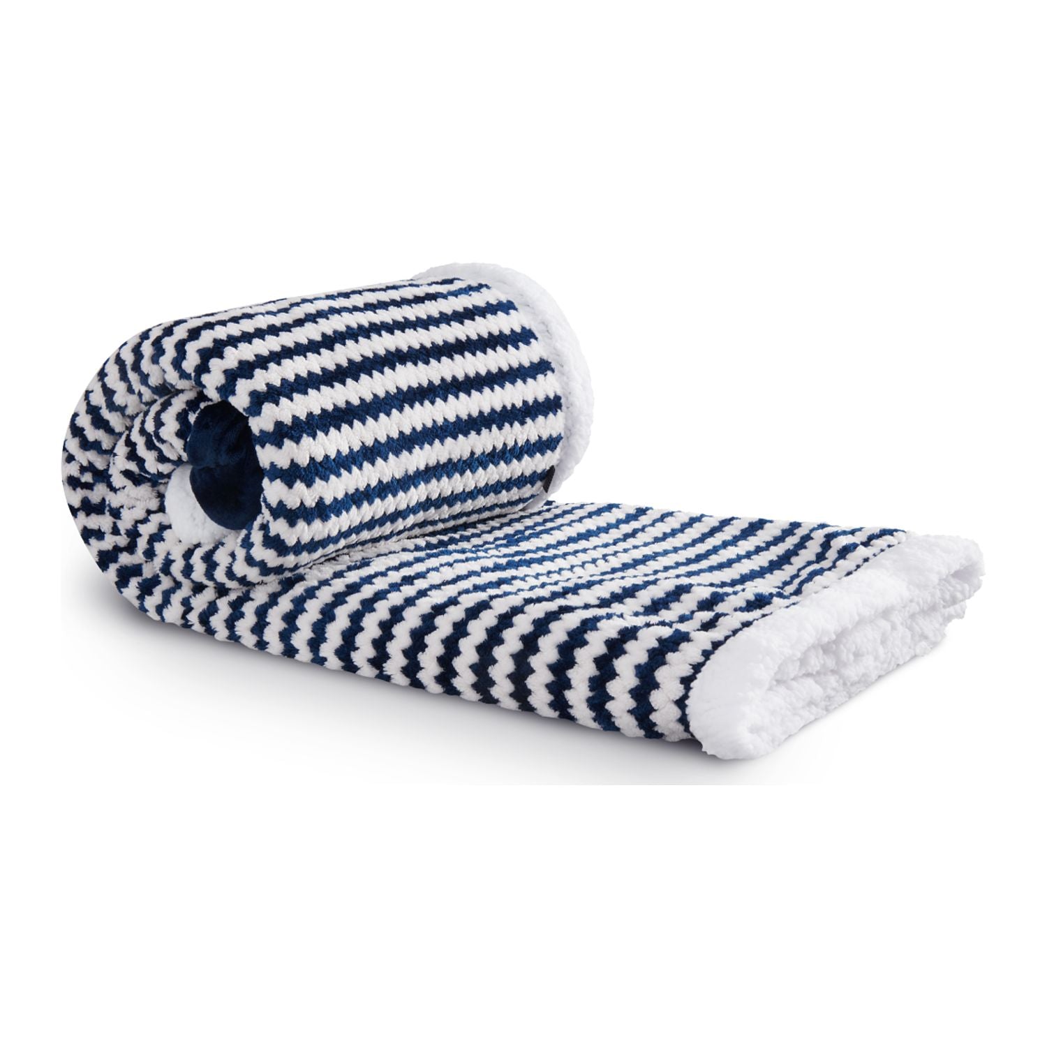 Field & Co.® Chevron Striped Sherpa Blanket