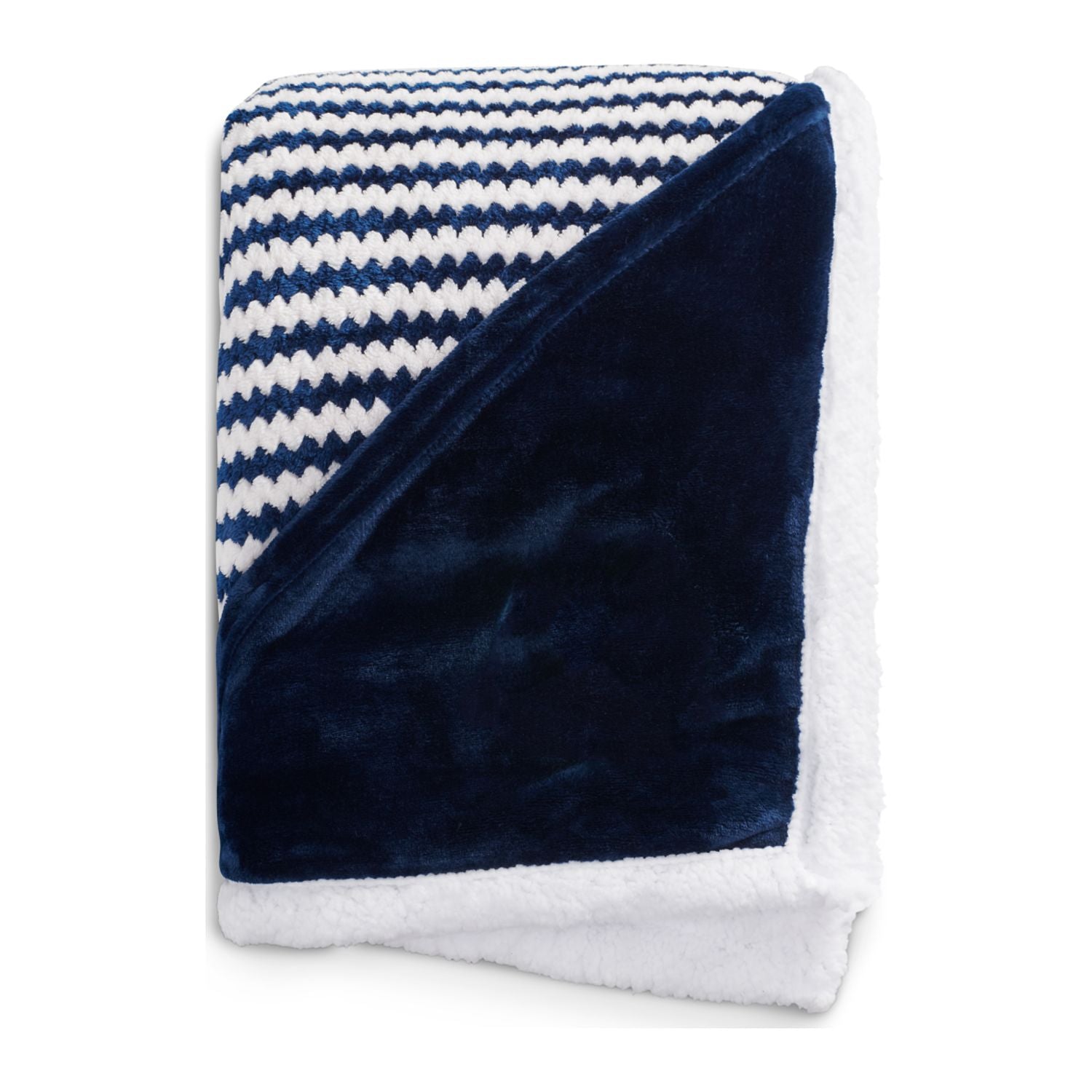 Field & Co.® Chevron Striped Sherpa Blanket