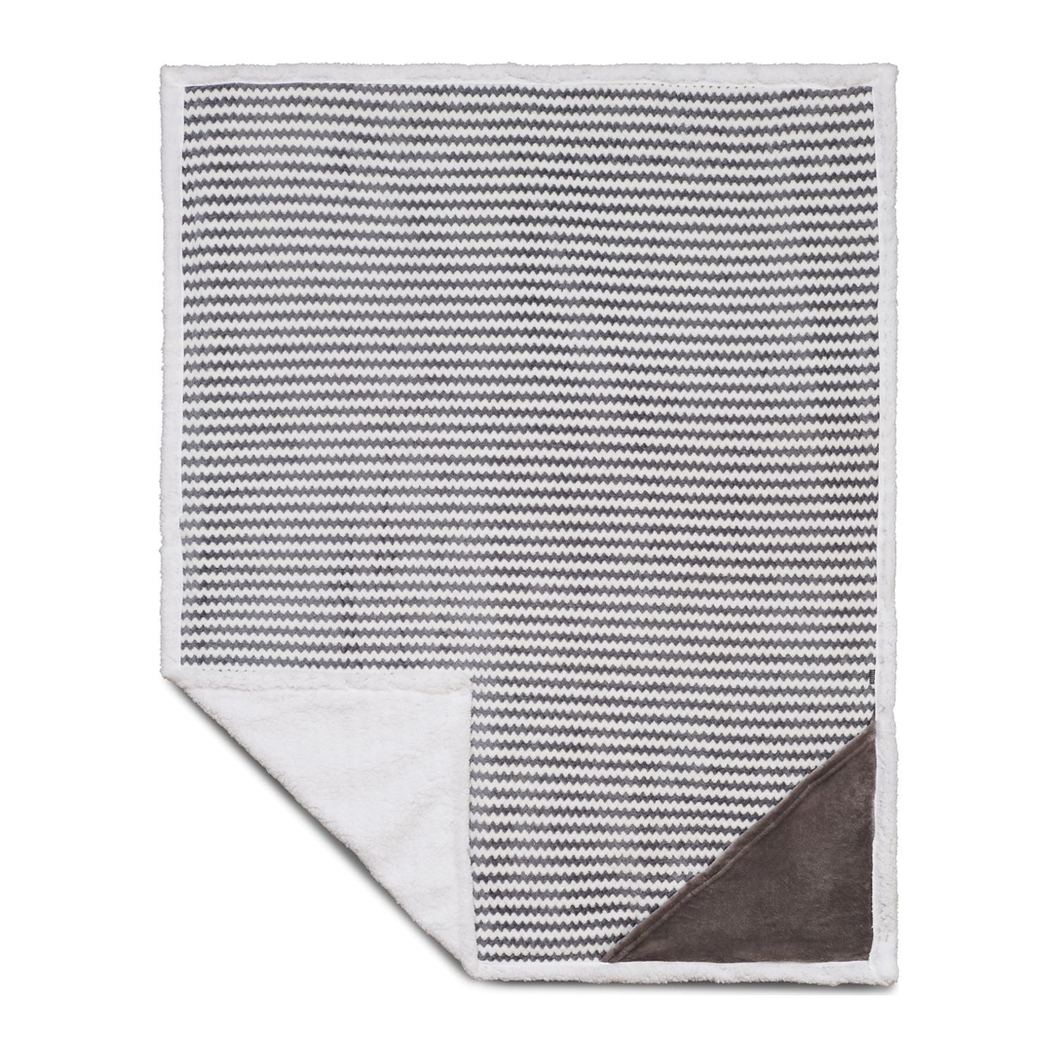 Field & Co.® Chevron Striped Sherpa Blanket