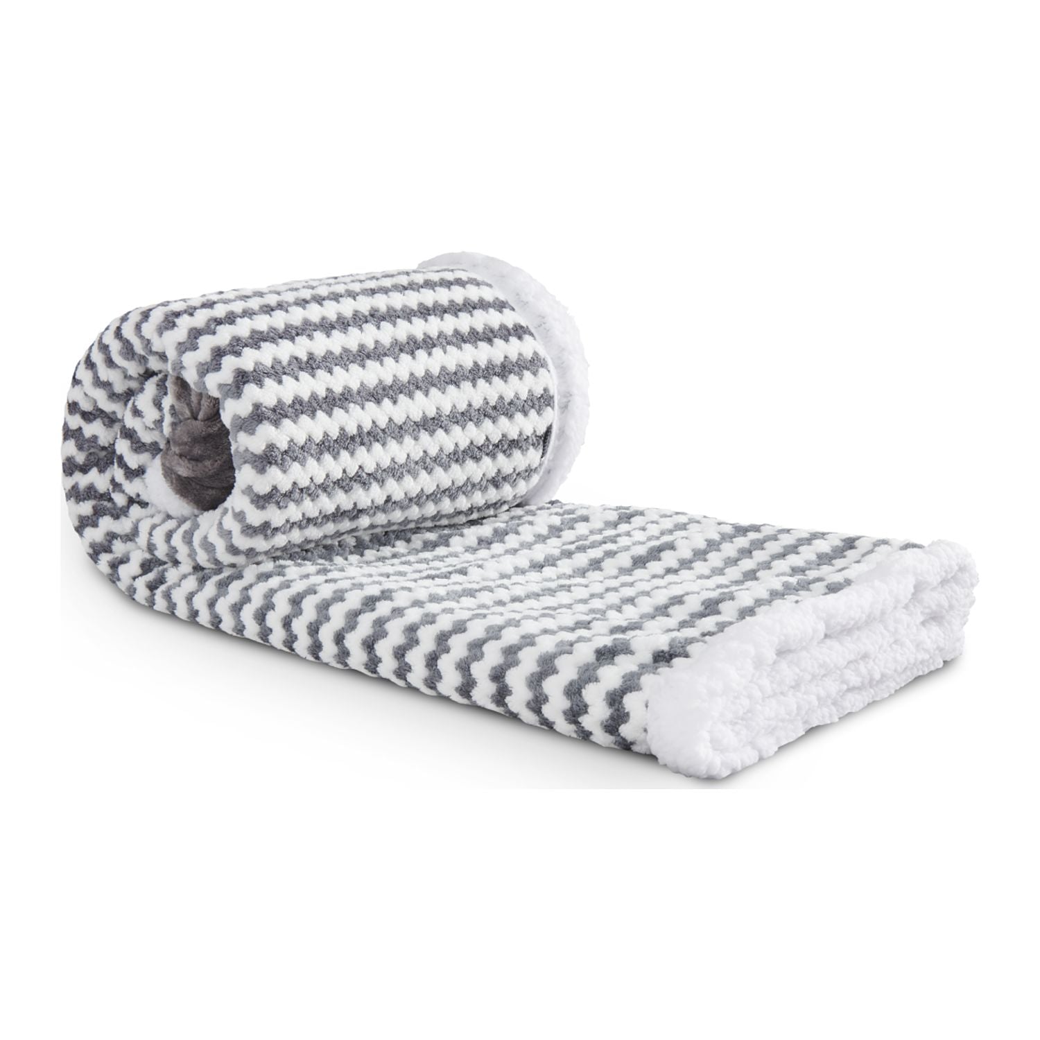 Field & Co.® Chevron Striped Sherpa Blanket