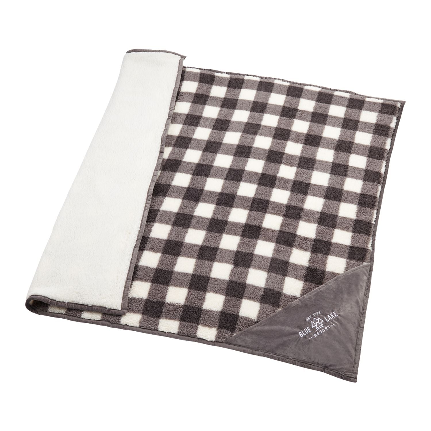 Field & Co.® Double Sided Plaid Sherpa Blanket