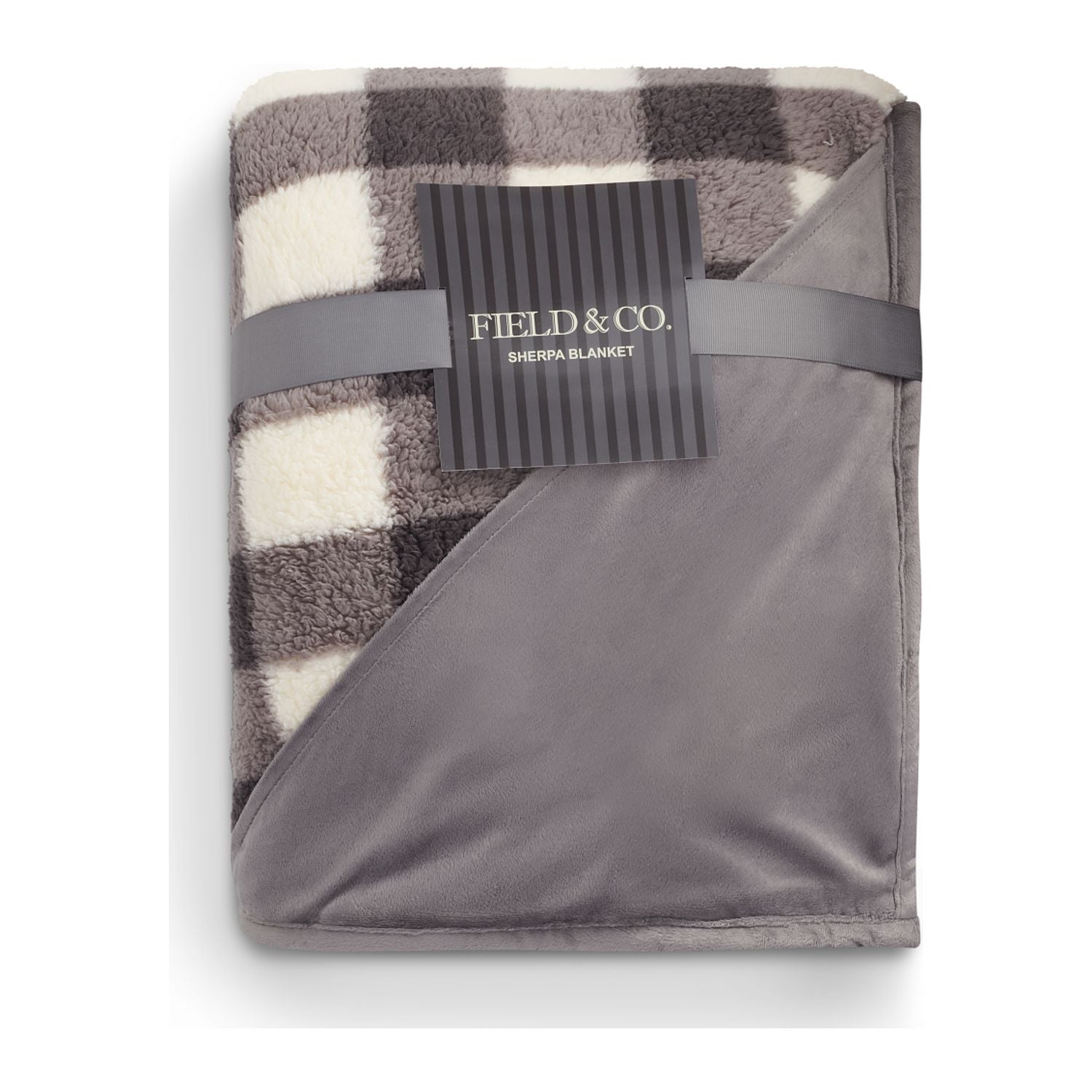 Field & Co.® Double Sided Plaid Sherpa Blanket