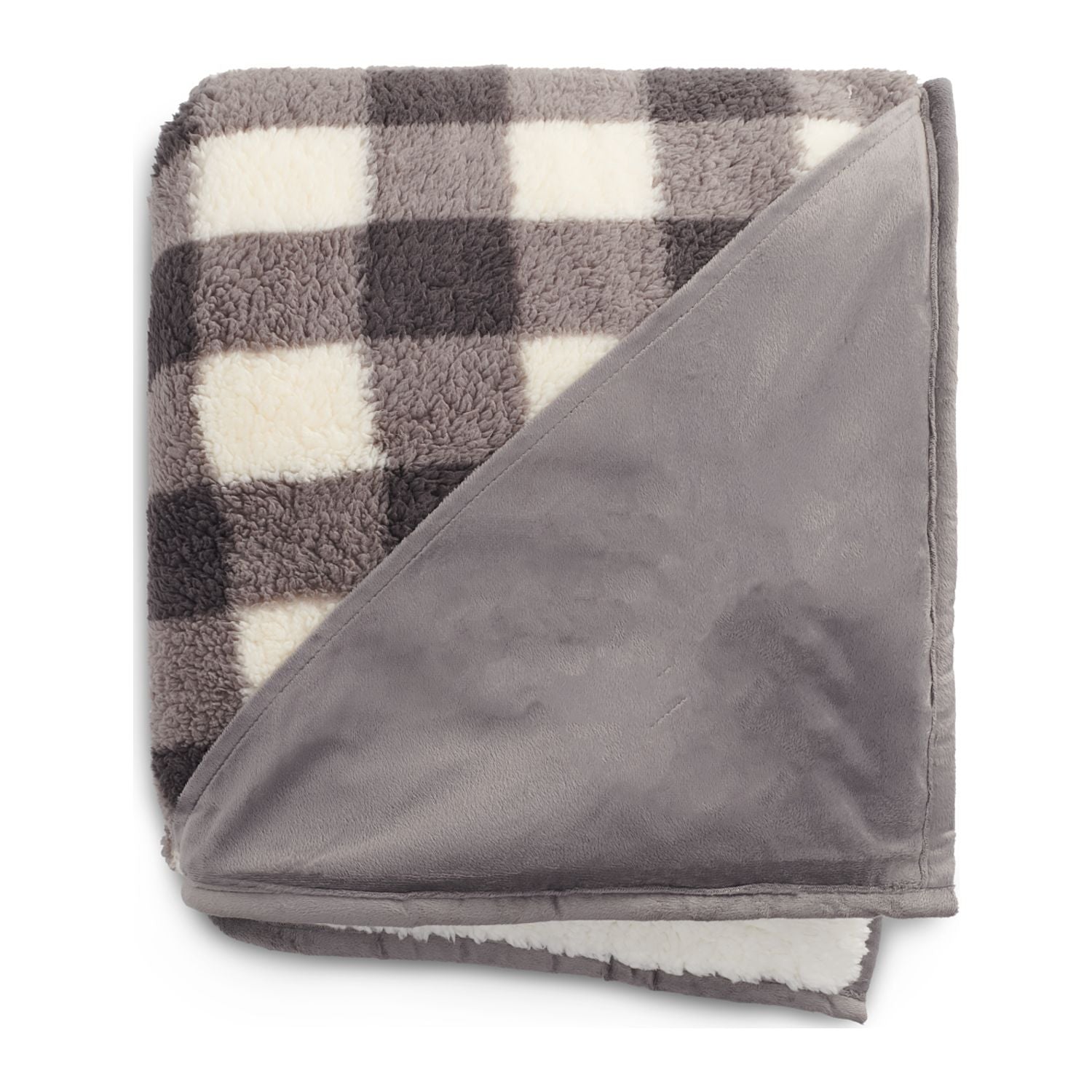 Field & Co.® Double Sided Plaid Sherpa Blanket