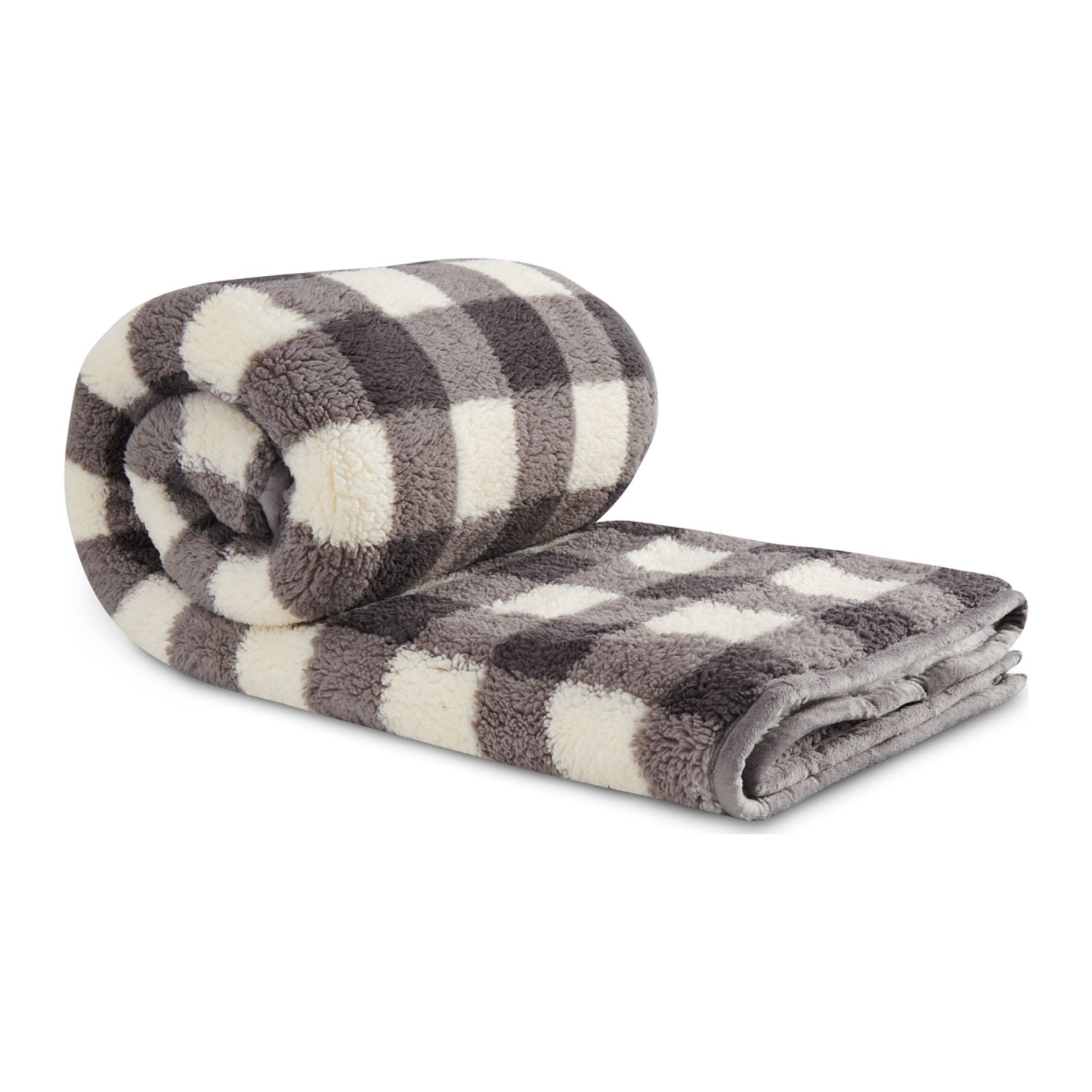 Field & Co.® Double Sided Plaid Sherpa Blanket