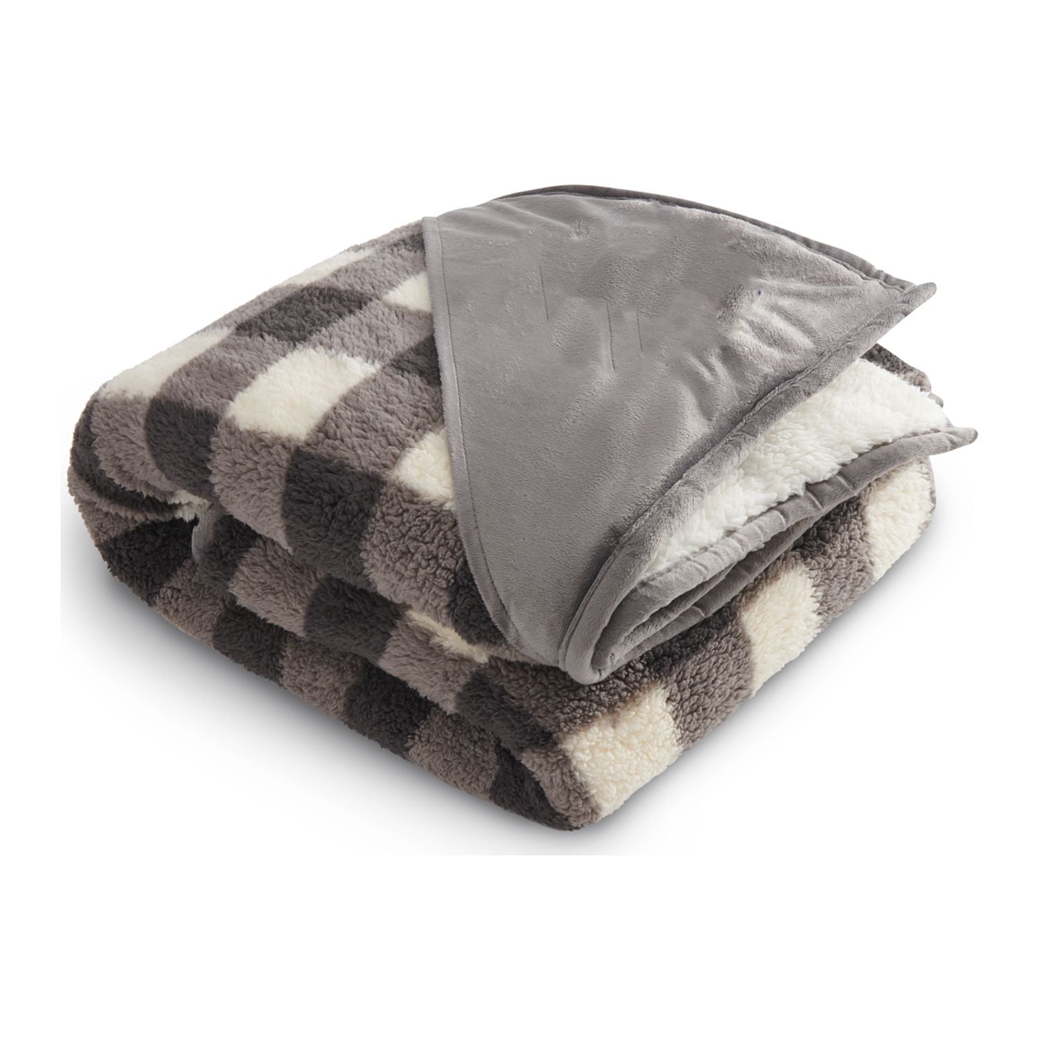 Field & Co.® Double Sided Plaid Sherpa Blanket