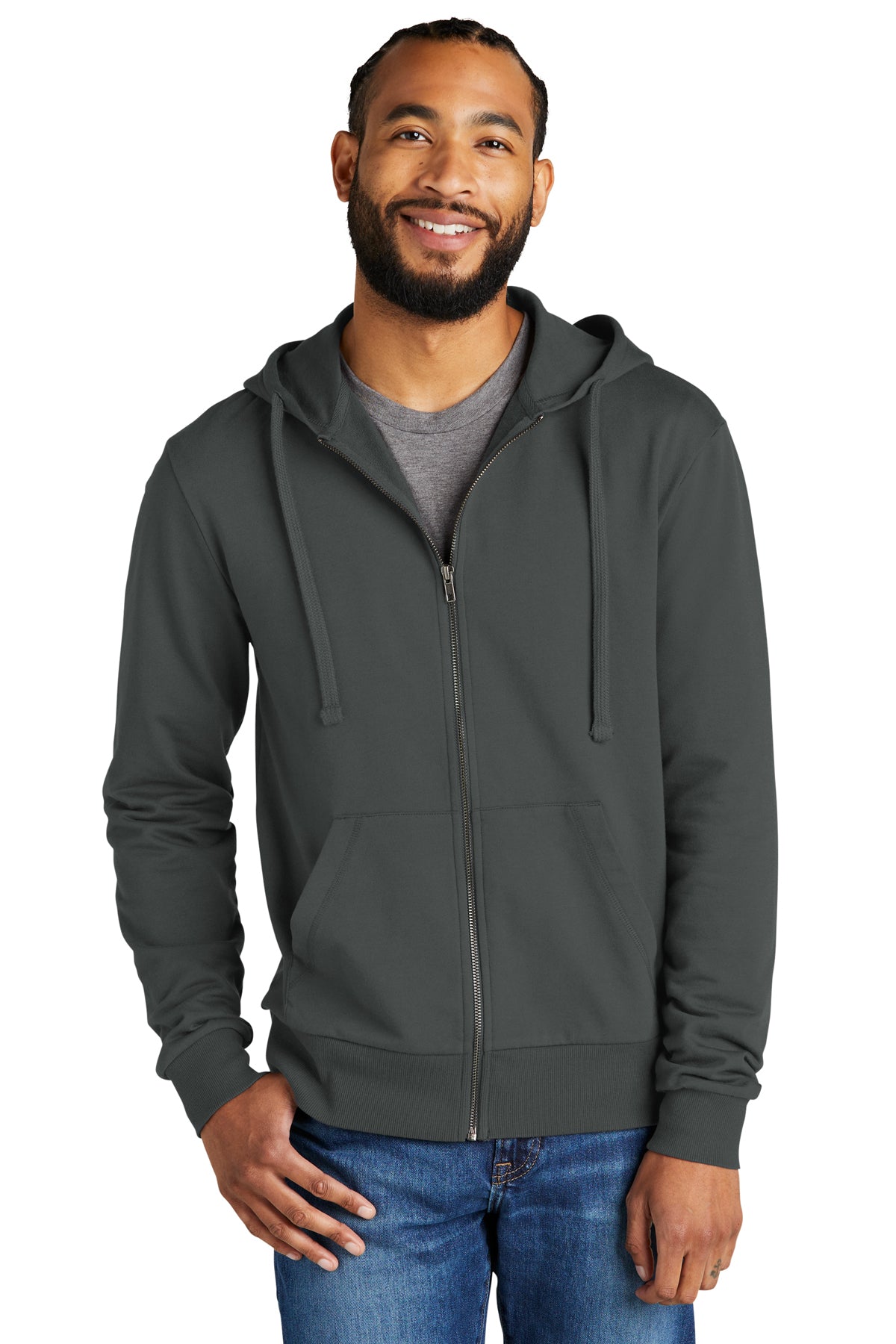 Allmade® Unisex Organic French Terry Full-Zip Hoodie