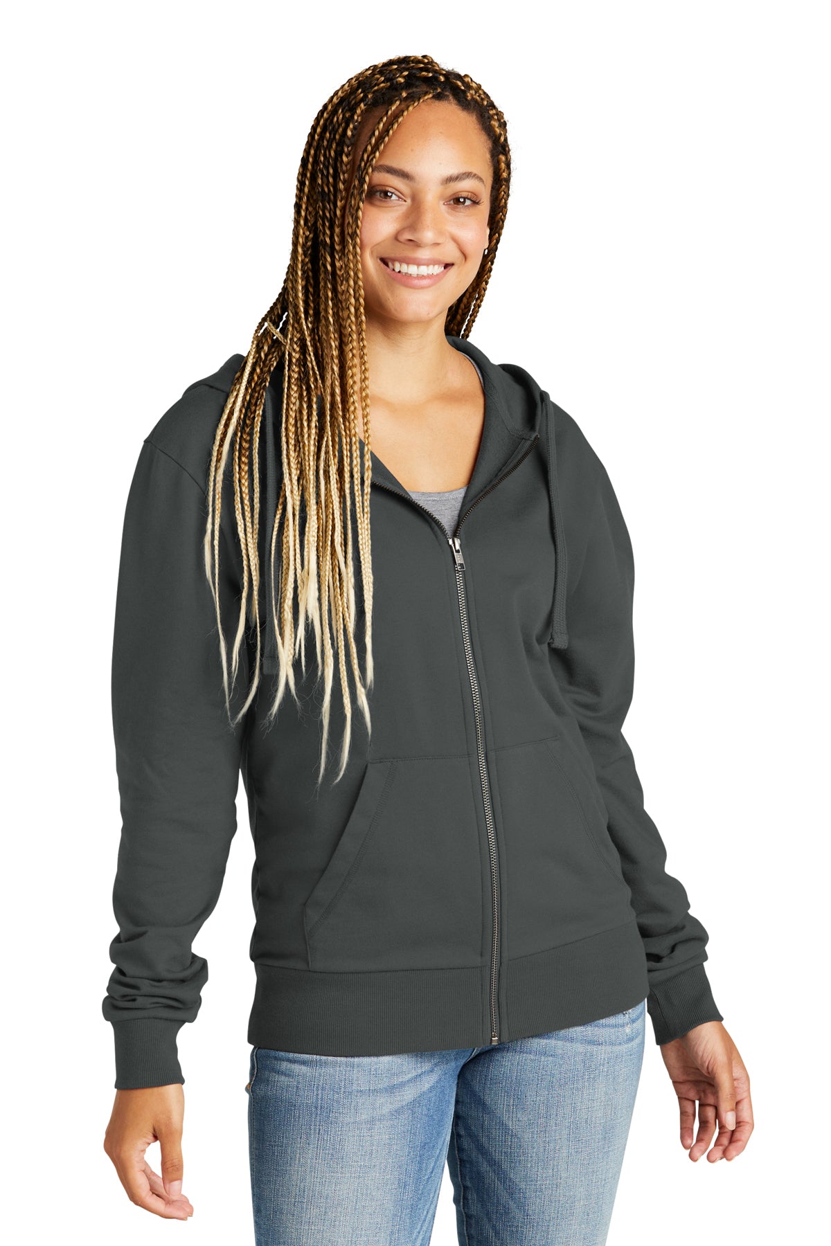 Allmade® Unisex Organic French Terry Full-Zip Hoodie