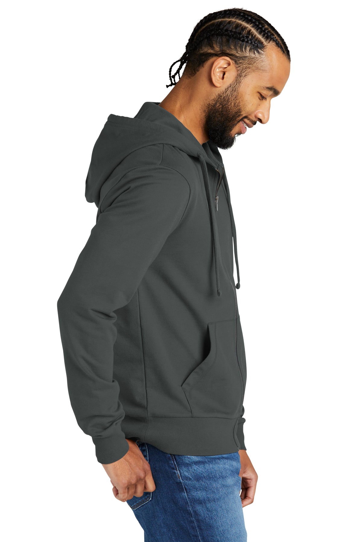 Allmade® Unisex Organic French Terry Full-Zip Hoodie