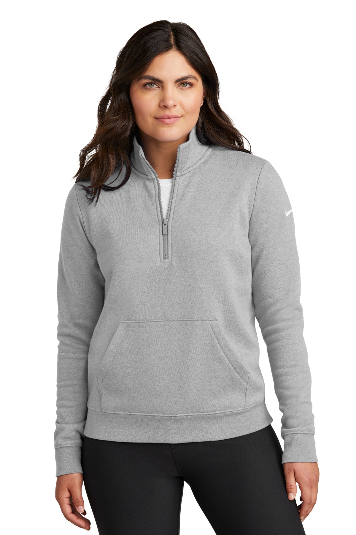 Nike Ladies Club Fleece Sleeve Swoosh 1/2-Zip