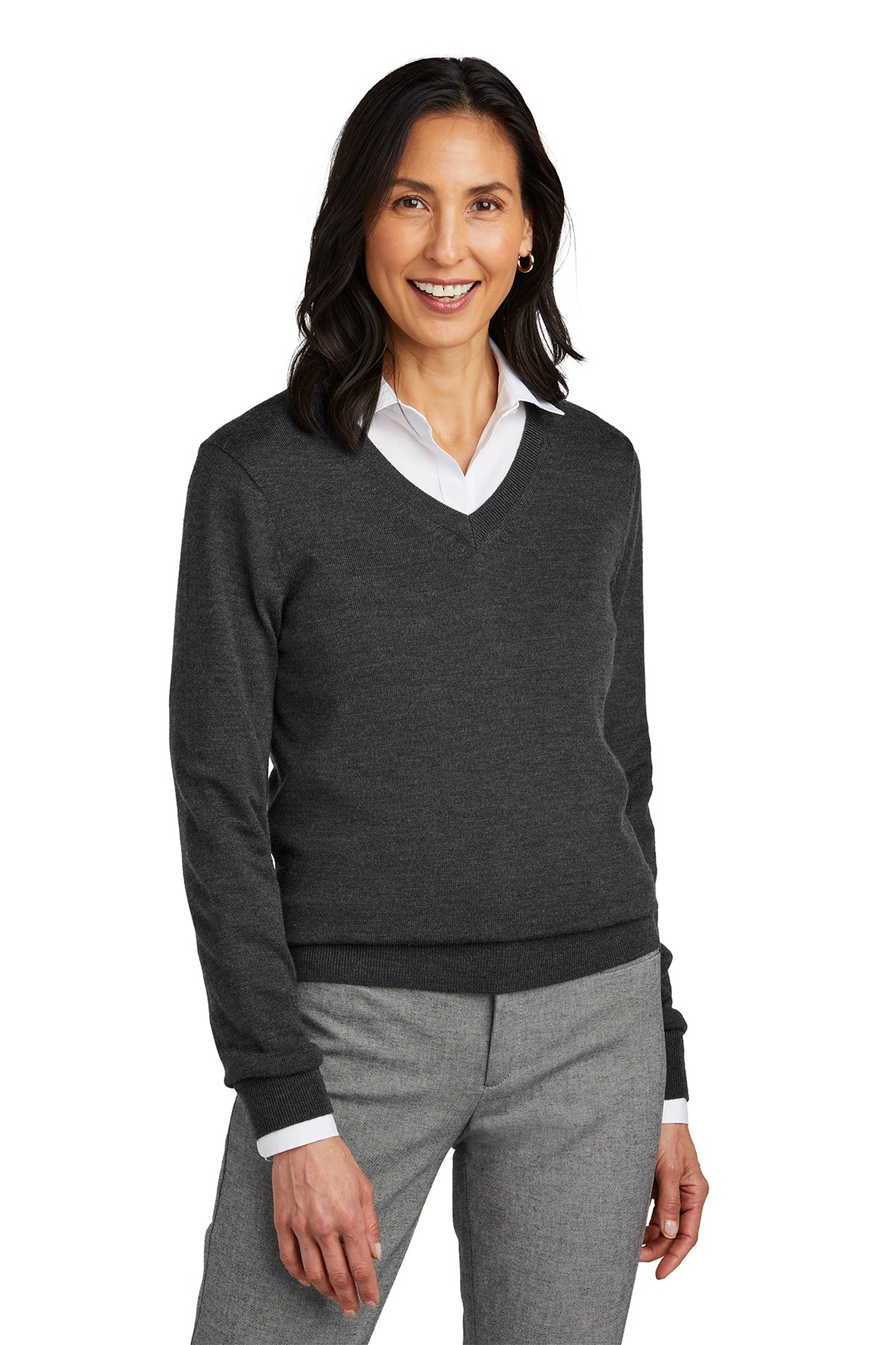 Brooks Brothers Women’s Washable Merino V-Neck Sweater