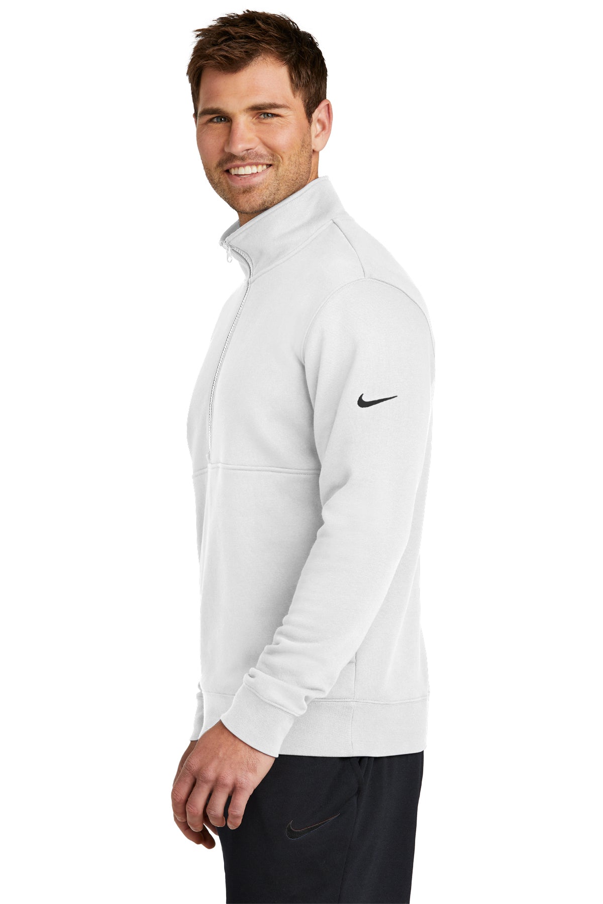 Nike Club Fleece Sleeve Swoosh 1/2-Zip