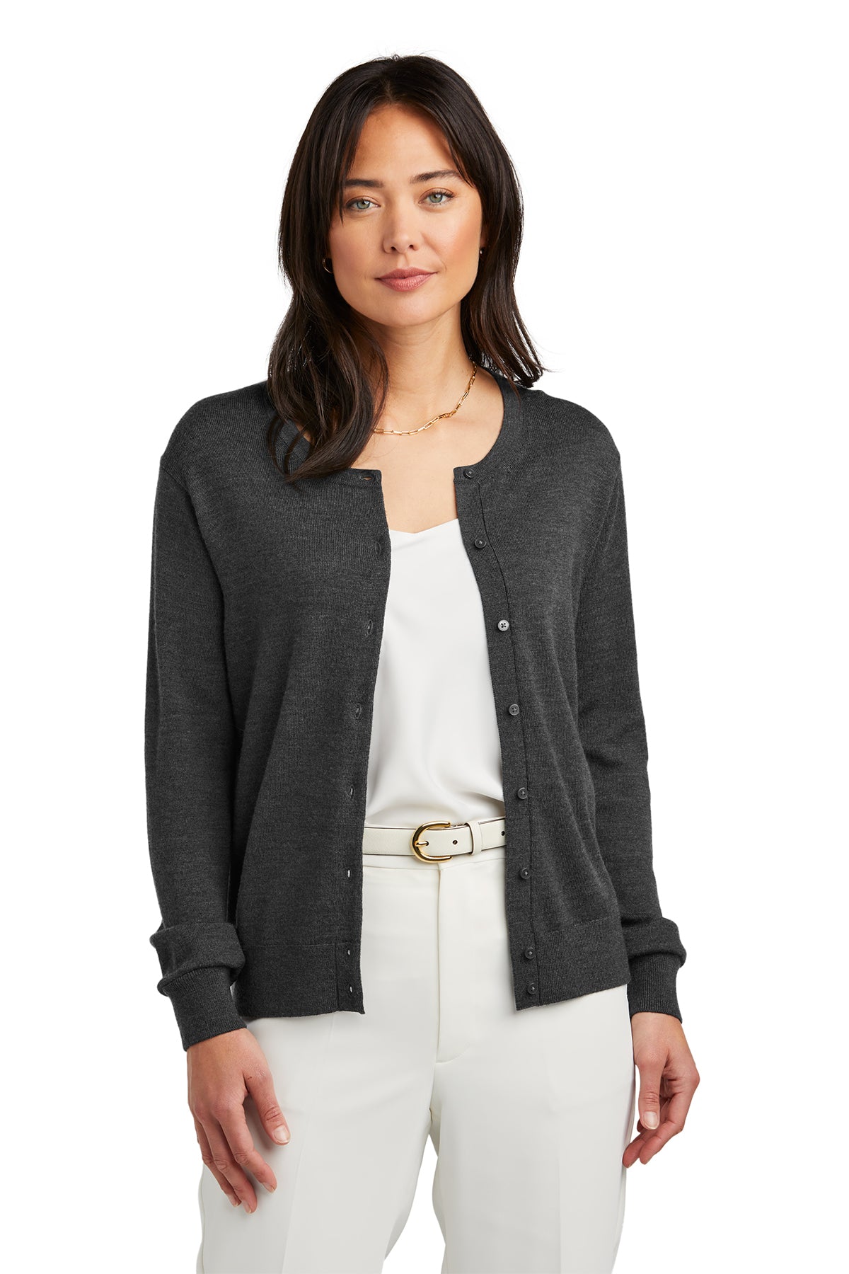 Brookes Brothers Women’s Washable Merino Cardigan Sweater