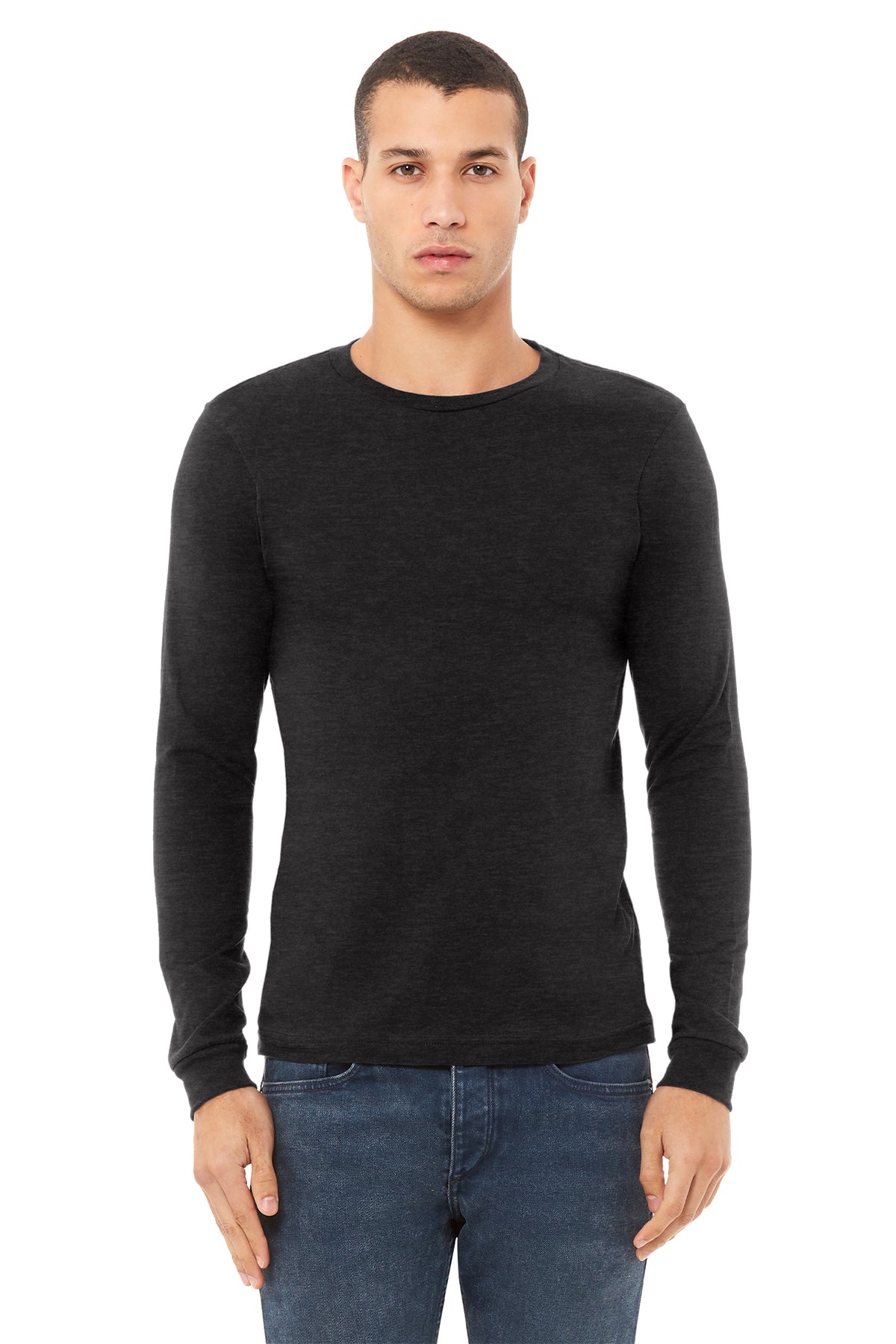 BELLA+CANVAS® Unisex Heather CVC Long Sleeve Tee