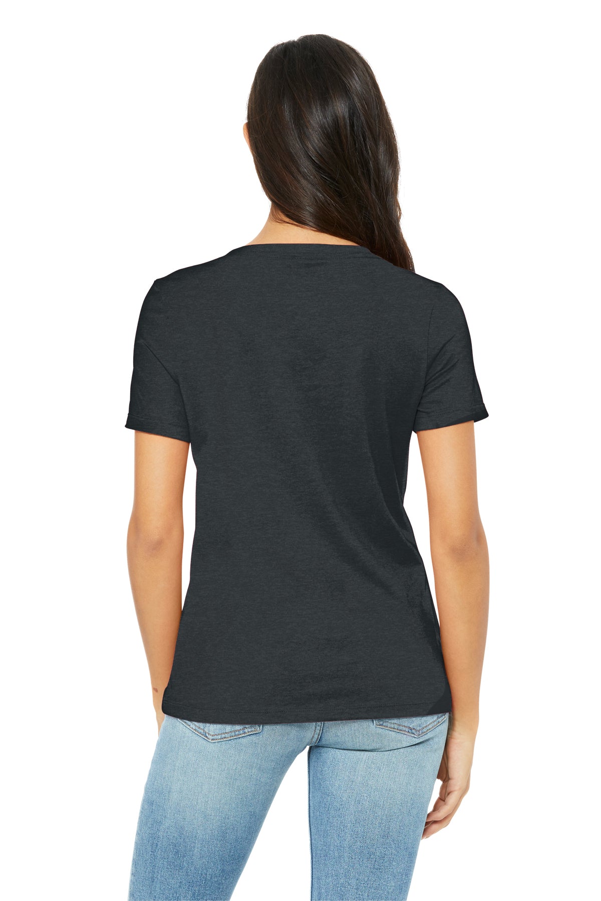 BELLA+CANVAS® Women’s Relaxed Heather CVC V-Neck Tee