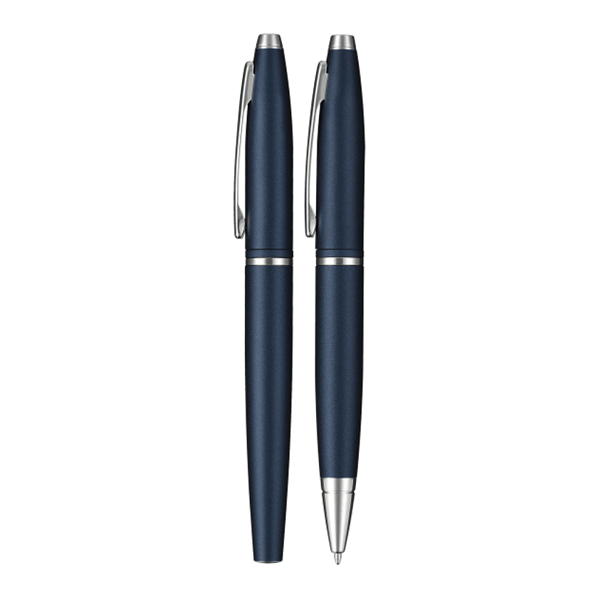 Cross Calais Matte Metallic Midnight Blue Pen Set