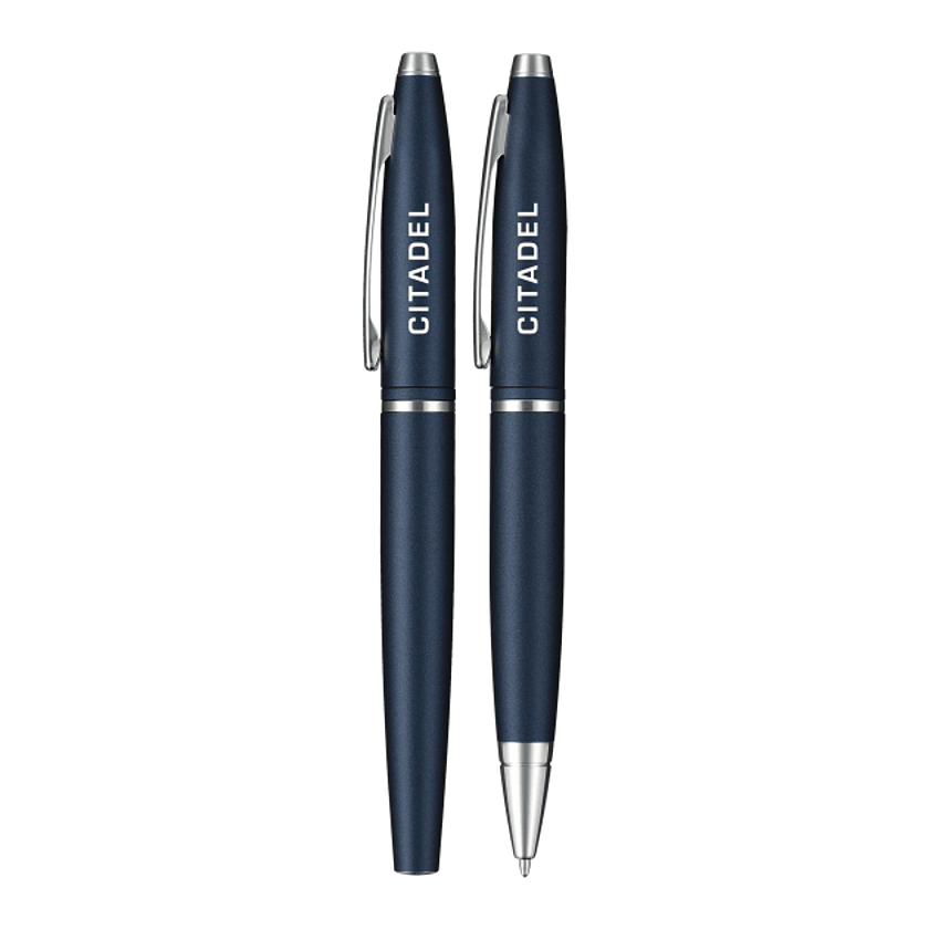 Cross Calais Matte Metallic Midnight Blue Pen Set