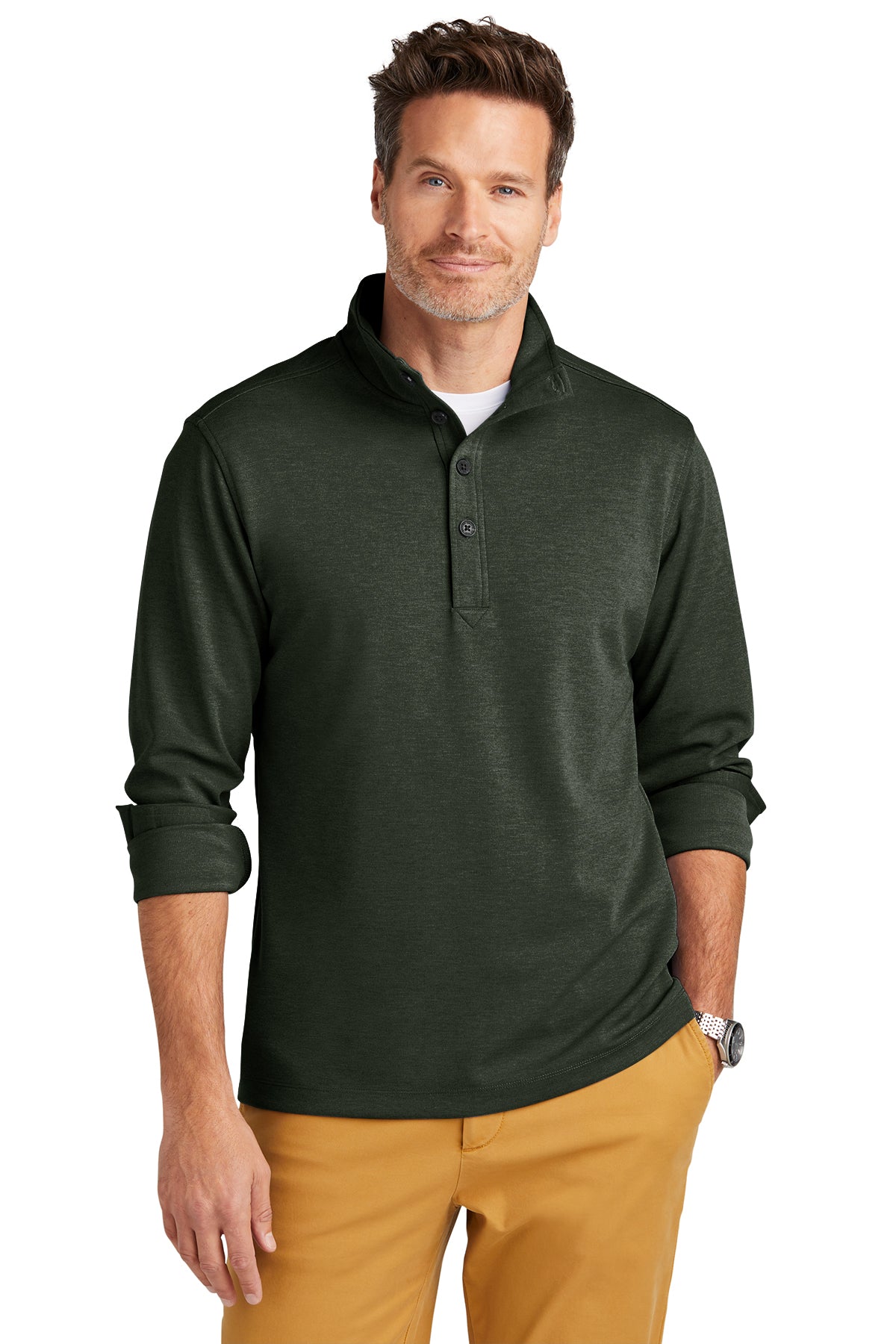 Brooks Brothers Mid-Layer Stretch 1/2-Button