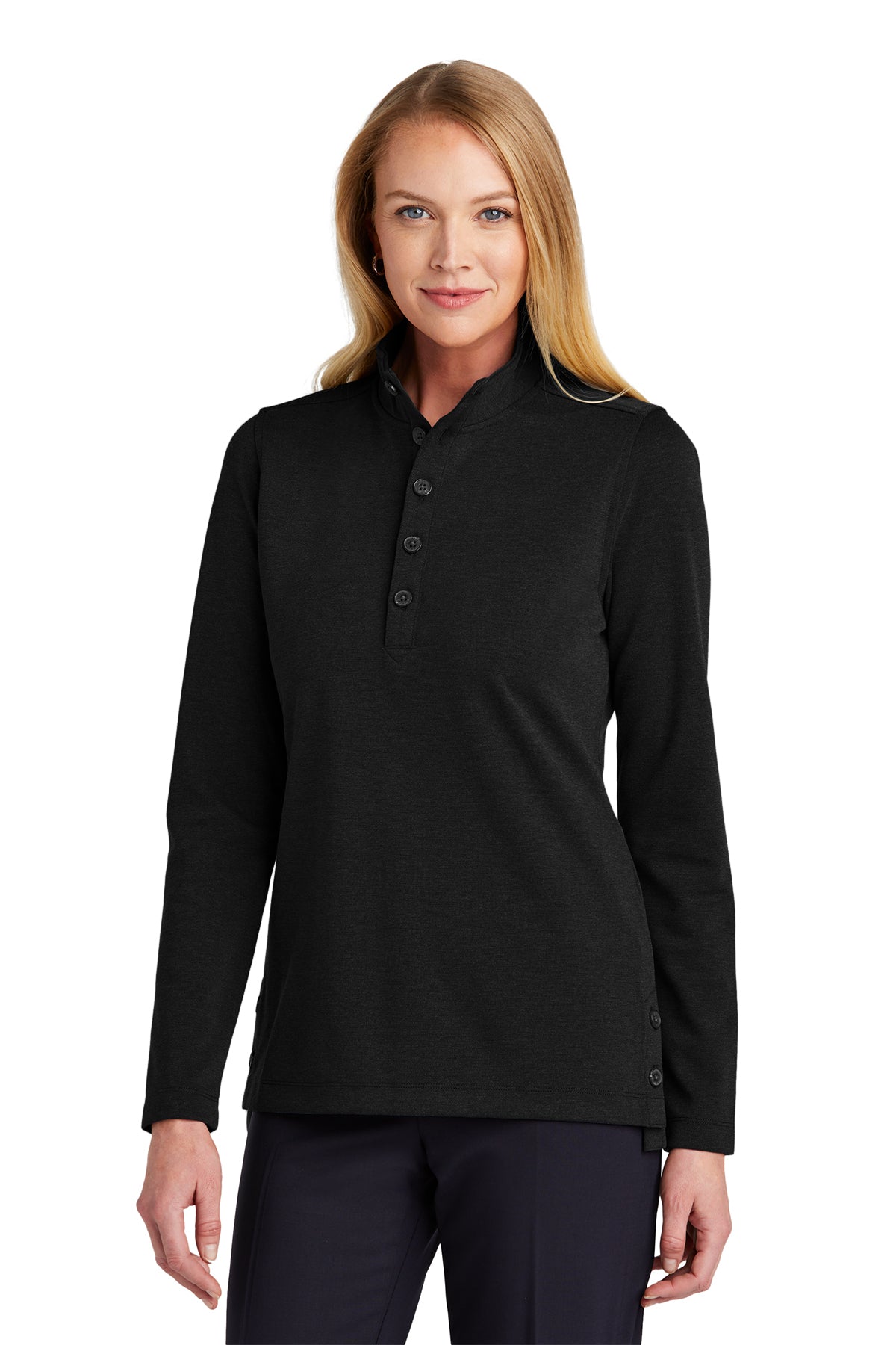 Brooks Brothers Women’s Mid-Layer Stretch 1/2-Button