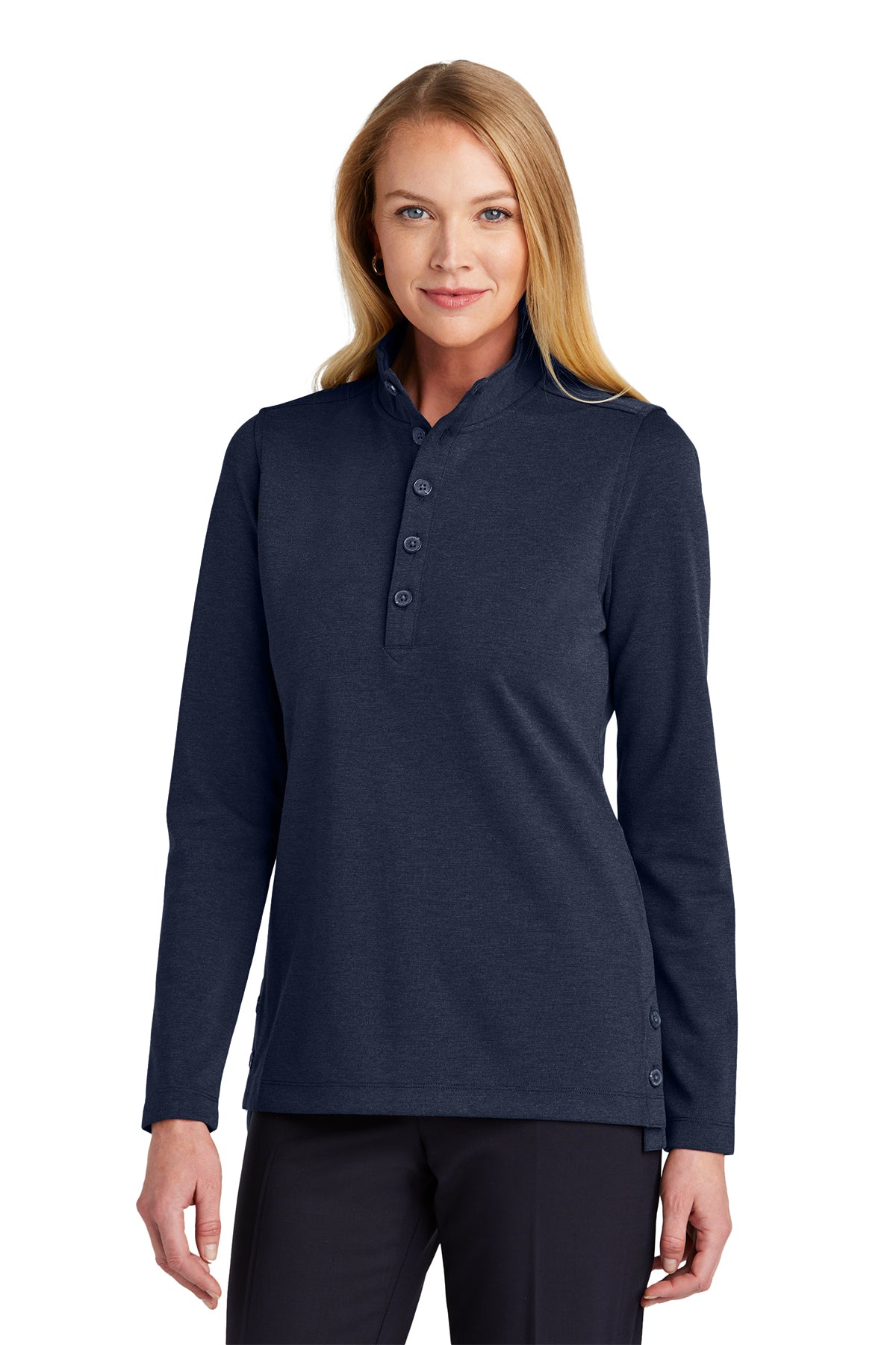 Brooks Brothers Women’s Mid-Layer Stretch 1/2-Button