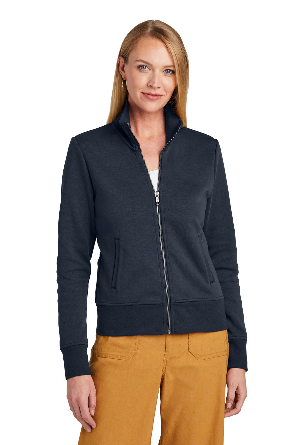 Brooks Brothers Women's Double-Knit Full-Zip