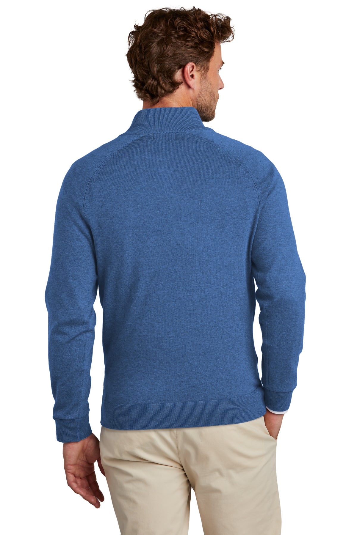 Brooks Brothers Cotton Stretch 1/4-Zip Sweater