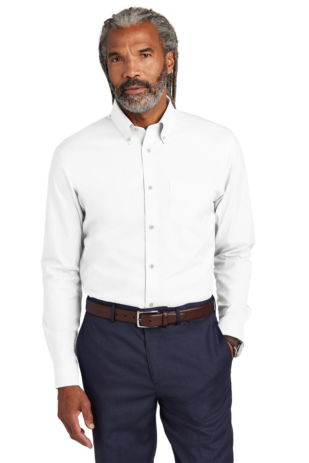 Brooks Brothers Wrinkle-Free Stretch Pinpoint Shirt