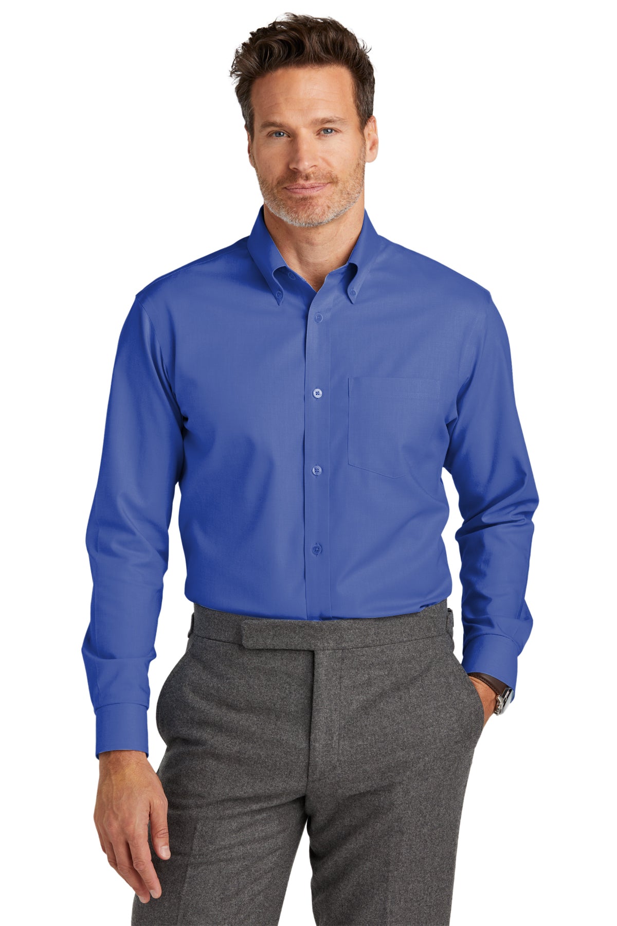 Brooks Brothers Wrinkle-Free Stretch Nailhead Shirt