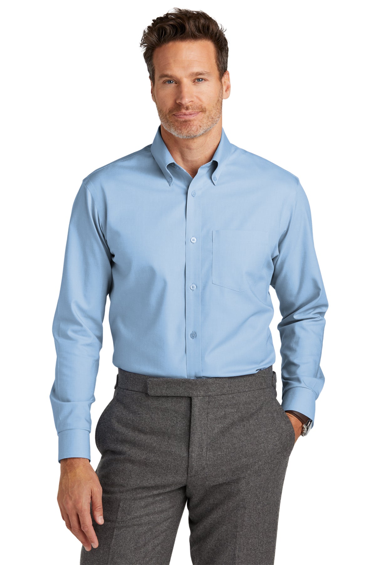 Brooks Brothers Wrinkle-Free Stretch Nailhead Shirt