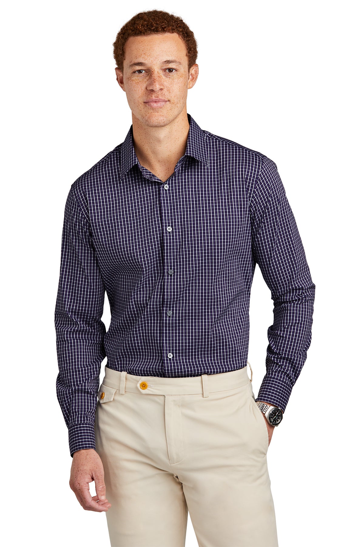 Brooks Brothers Tech Stretch Patterned Shirt