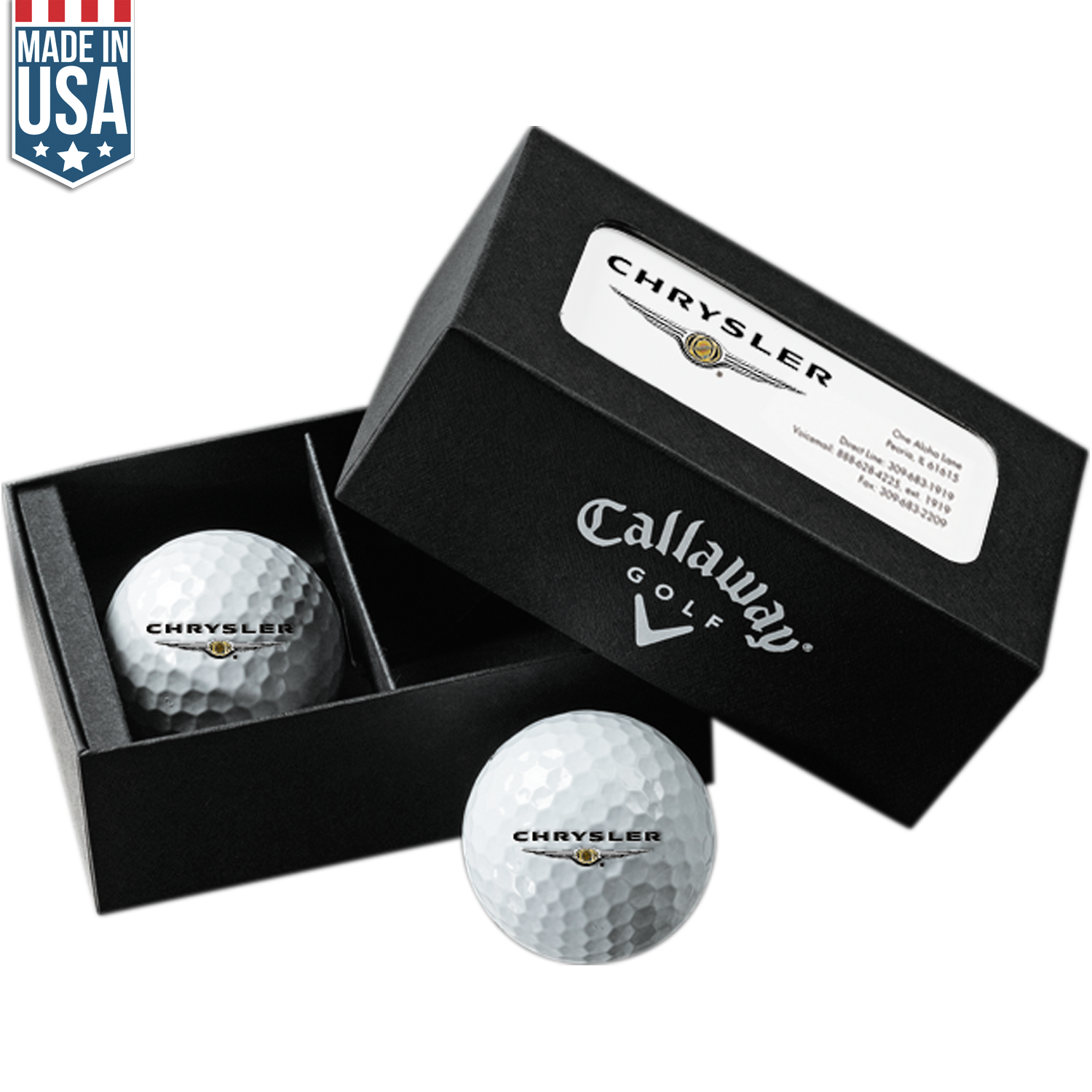 Callaway Two Ball Business Card Box