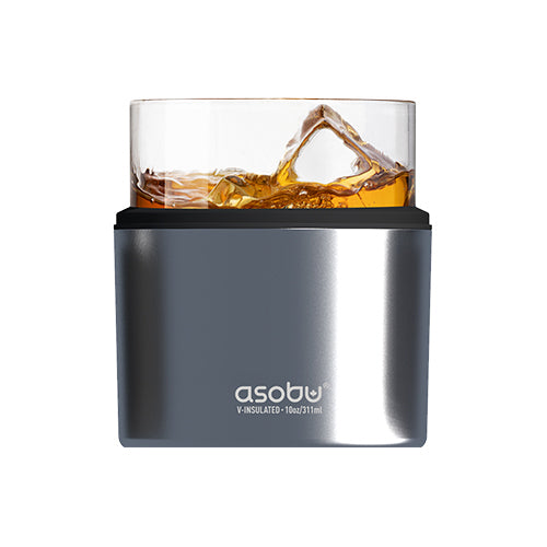 ASOBU ON THE ROCKS COOLER METALLIC PACKAGING SET